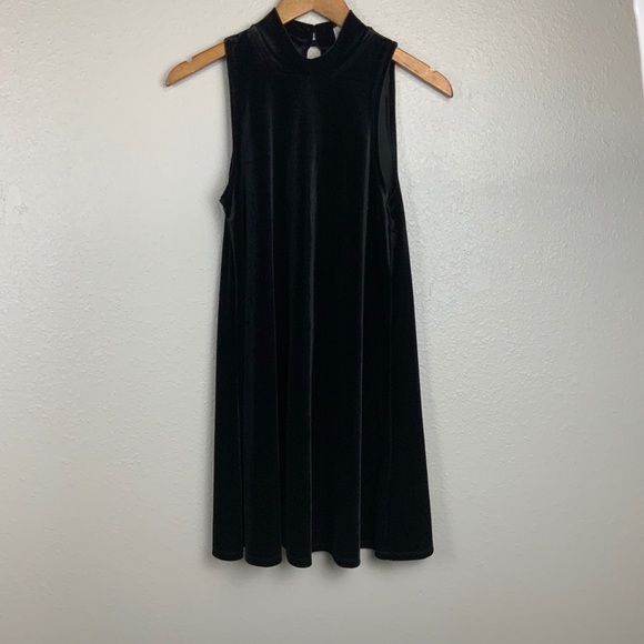 One Clothing Velvet Halter Dress - Picture 1 of 9